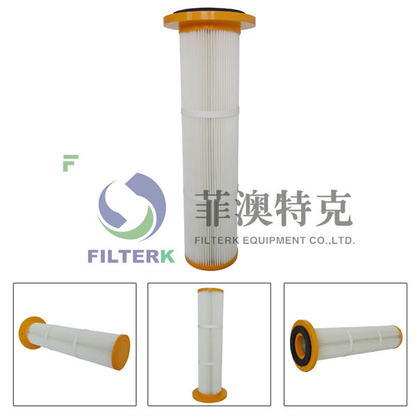 Van de de Inzamelings Geplooide Filter van het plastic-flens-GLB-filter-patroonstof van de het Elementen Cilindrische Industriële Patroon het Stofcollector