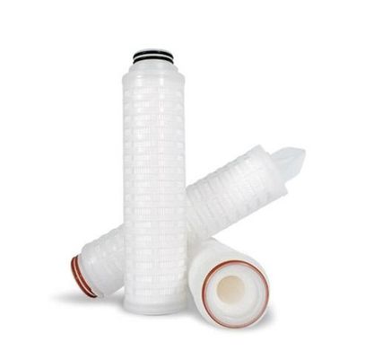 PP Geplooide Filterpatroon Hoge Debiet Efficiëntie 99% Filtratie-efficiëntie 99,8% Deeltjes Groter Dan 0,3-0,5um