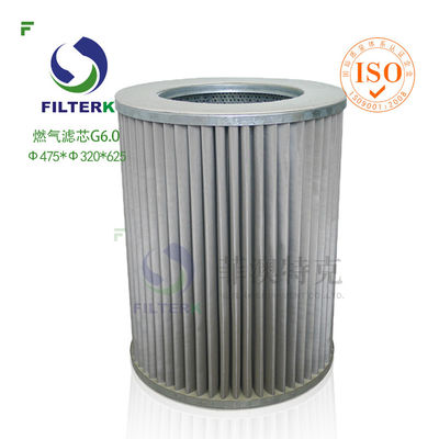 G6.0 Cirkel Industrieel gasfilter Deze filterelementen kunnen worden gebruikt in filters die door bedrijven zoals Pietro Fiorentini, Tartarini (Italië) en I