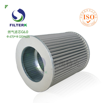 G6.0 Gasfilterelement voor gefabriceerd aardgasfilter WX154 / WX257 Vervangend Duurzaam precieze filtratie