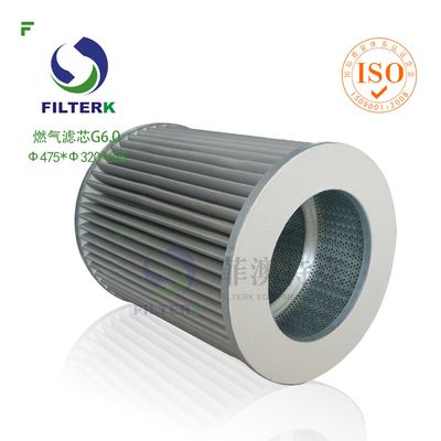 G6.0 Gasfilterelement voor gefabriceerd aardgasfilter WX154 / WX257 Vervangend Duurzaam precieze filtratie