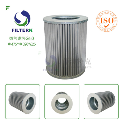 G6.0 Gasfilterelement voor gefabriceerd aardgasfilter WX154 / WX257 Vervangend Duurzaam precieze filtratie