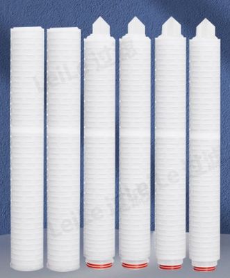 Hydrofiel PTFE gevlegde filterpatroon chemisch bestand tegen hoge stroom