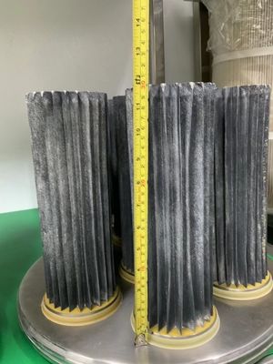 Replacement VOLKMANN 104045 Vacuum Conveyor Filter Element with 0.01 Micron Porosity and 115*65*200mm Dimension