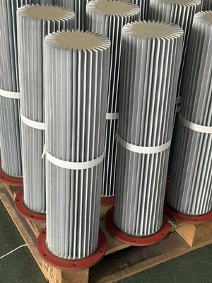 Flange Mount Stainless Steel Pleated Metal Filter Cartridge Reusable Washable Industrial Folded Filter Element