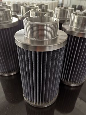 Spunbond plooide de Patroon van de Stoffilter met de Dekking van het Draadroestvrije staal