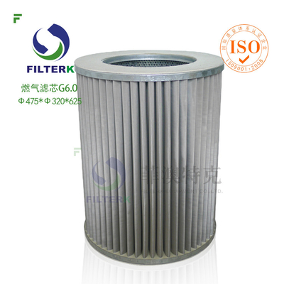 G6.0 Gasfilterelement voor gefabriceerd aardgasfilter WX154 / WX257 Vervangend Duurzaam precieze filtratie