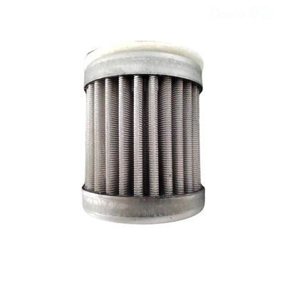 304/316L Miniatuur roestvrij staal Hoogtemperatuur corrosiebestendige pleatfilterpatronen 1-100m Filtratie voor olie