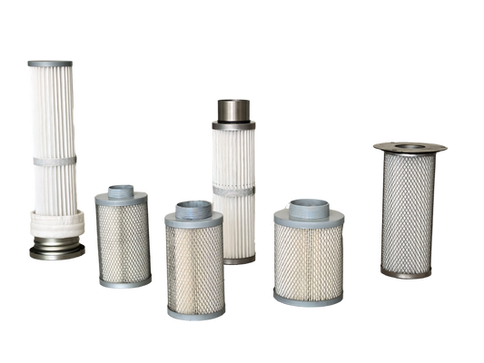 Hoog efficiënte filtraatstoffiltercartridge en luchtfiltercartridge met lage drukdruppel en aanpasbare afmetingen